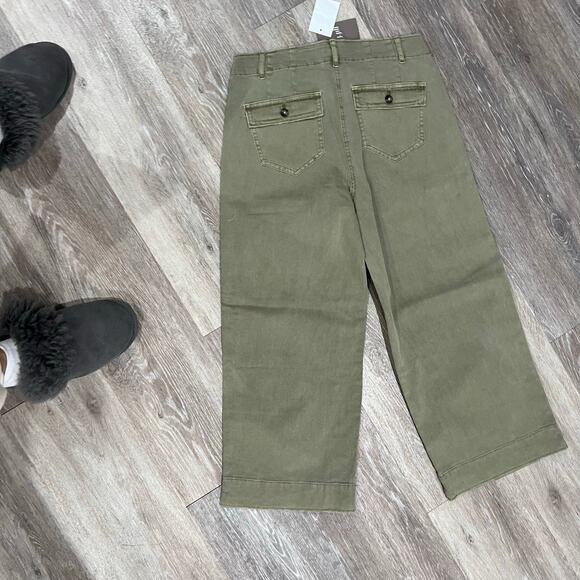 J. Jill LT Moss Petite Wide Leg Cargo Pants Size 4 - Picture 2 of 5